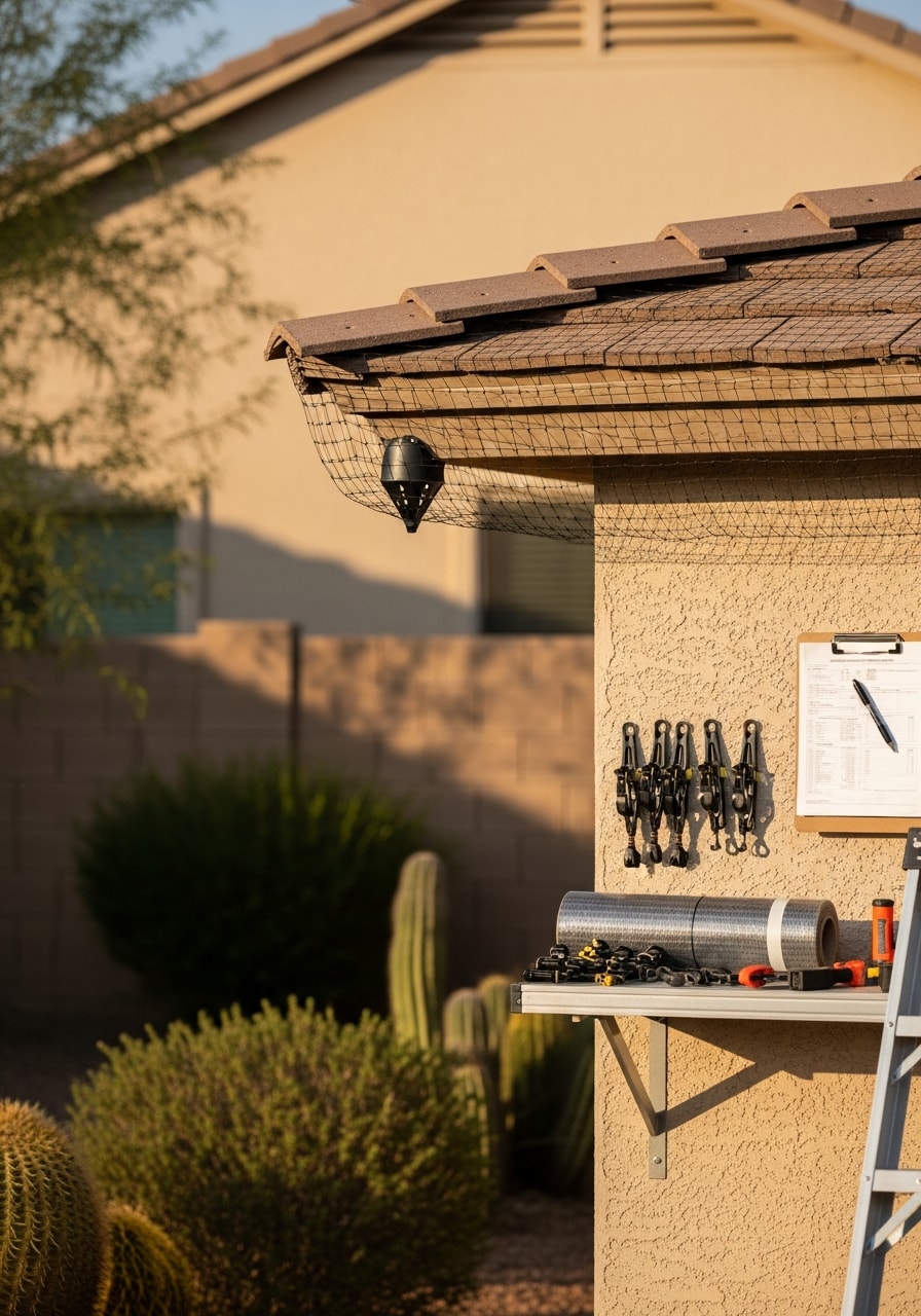 Professional technician performing skilled work at a Chandler home, highlighting quality service and customer focus.