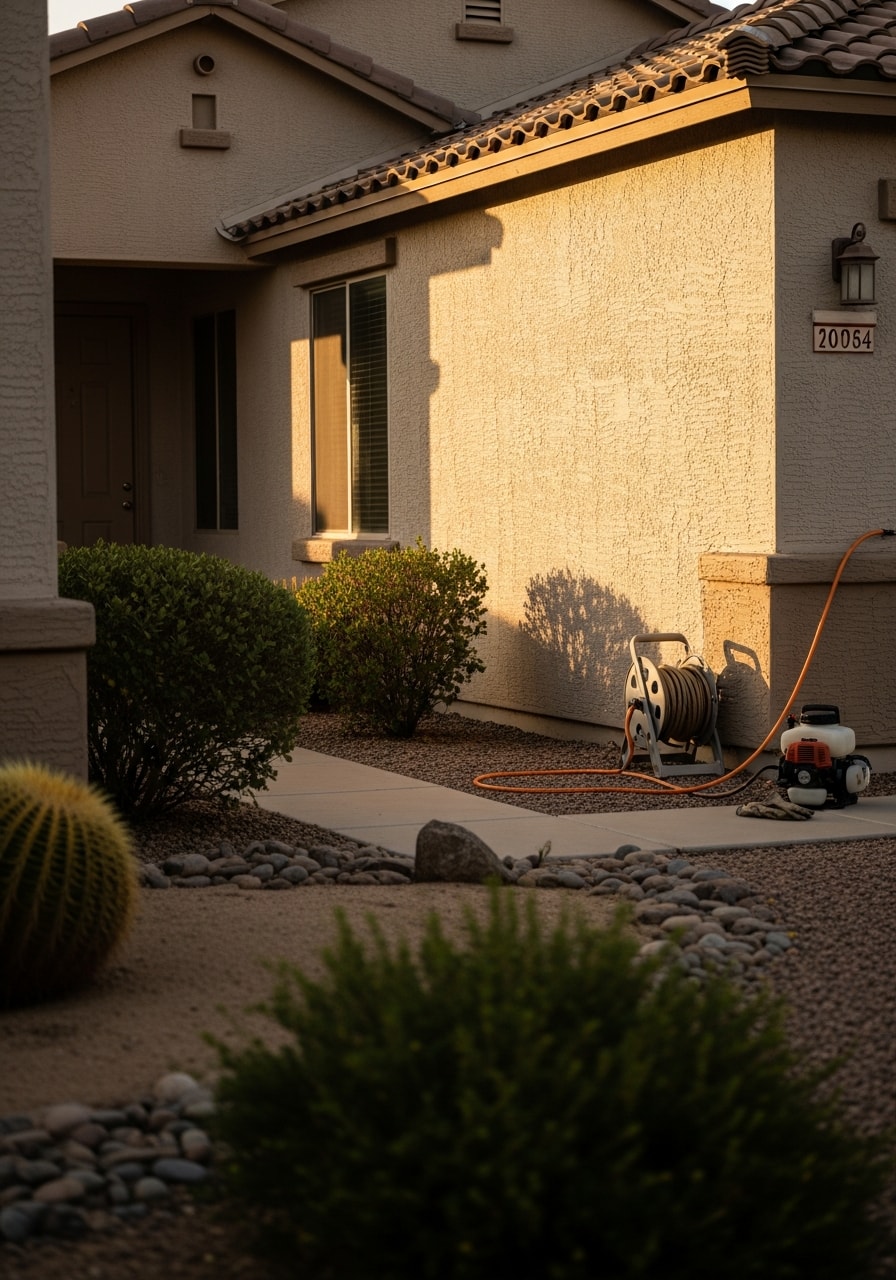 Skilled technician working on a Gilbert residential property, showcasing professional service and attention to quality.