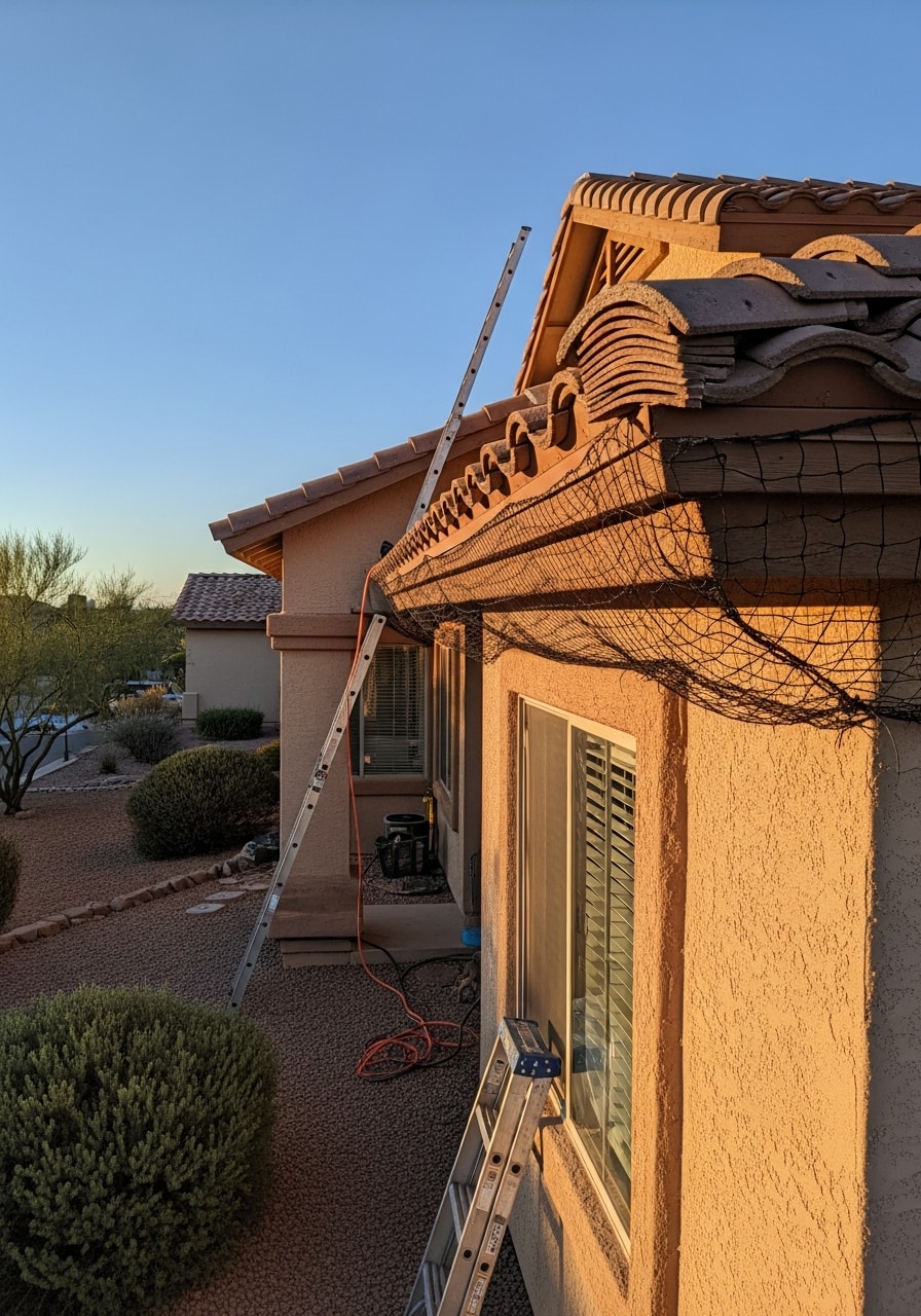 Professional service being delivered at a Mesa property, demonstrating skilled hands-on work and customer care.
