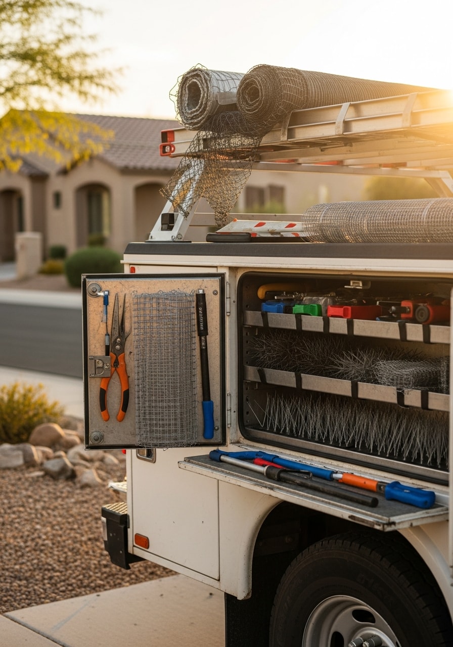 Professional technician at work on a San Tan property, demonstrating skilled service and local commitment.